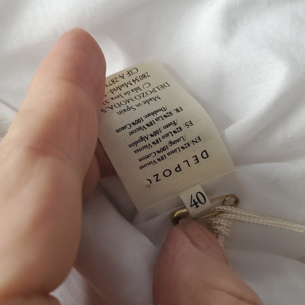 NWT $2150 Delpozo sz 40 US8 high low tie front vestcoat - Picture 8 of 10